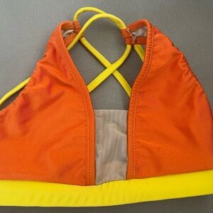 Kids Orange and Yellow Dance Costume Top